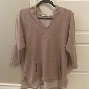 Marbled hooded purple poncho. Perfect for spring transition. Size xs.